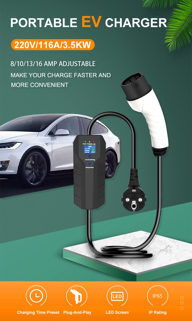 Oraako Household Home Level 2 7kw 11kw J1772 Type 1 Type 2 Electric Car Mobile Fast Ocpp AC EV Charger Pile Charging Station Portable EV Charger
