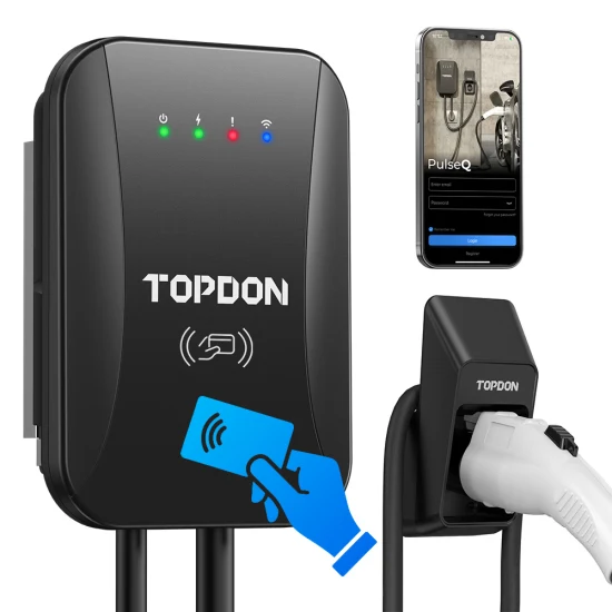 Topdon Fabricante Ocpp Level Type 2 1 3 Phase 32A 16A 7kw 9.6kw 11kw 16kw 22kw Wall Mount Pulseq AC Home Fast Charger Station Wallbox EV Electric Car Charger